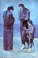 La tragédie 1903 cubiste Pablo Picasso